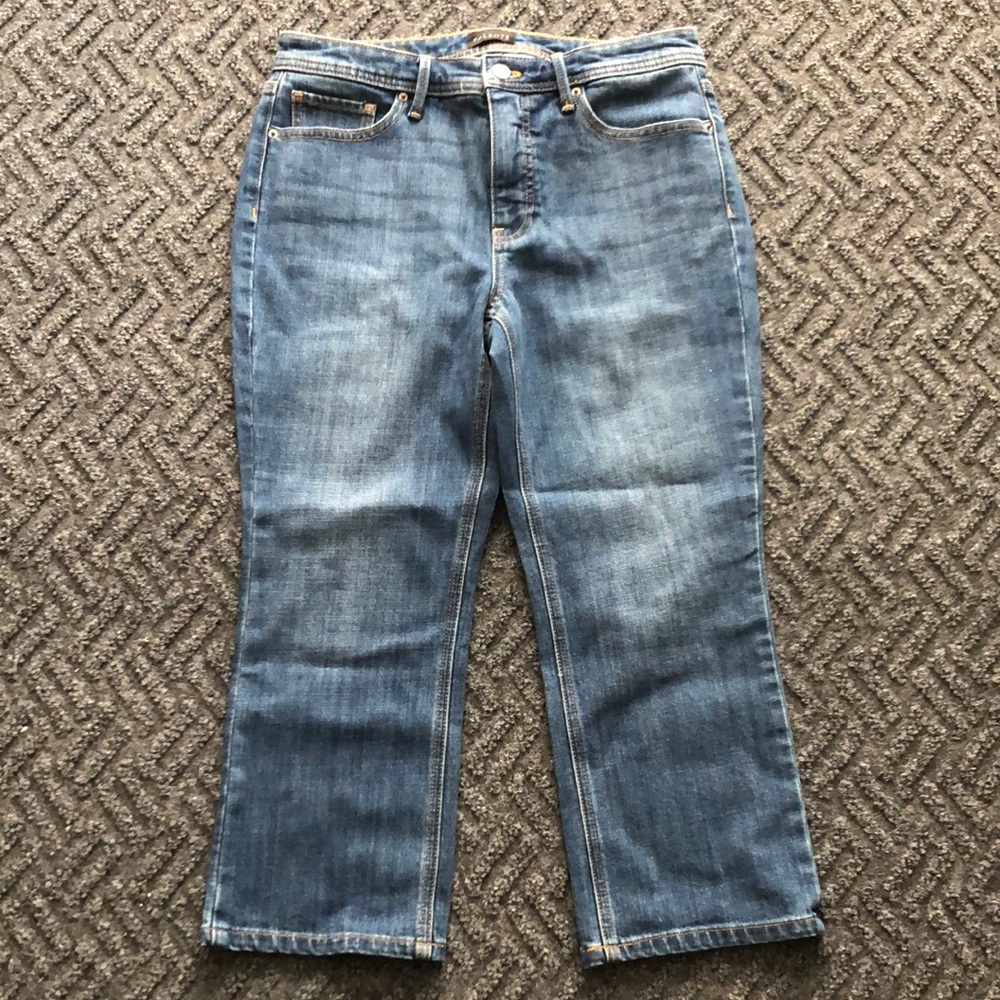 Talbots Blue Demi Boot Crop Jeans NWT